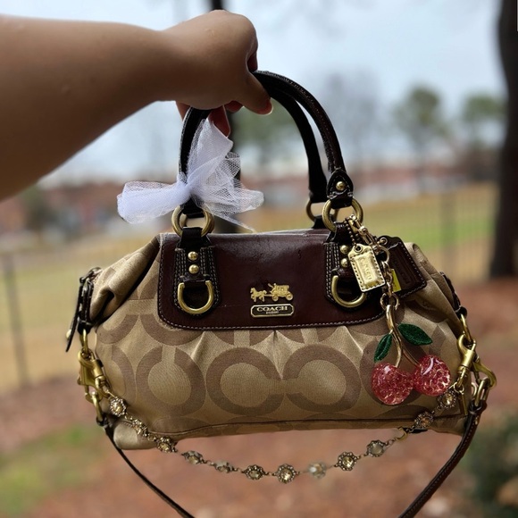 Coach Handbags - Coach Brown and Tan Satchel